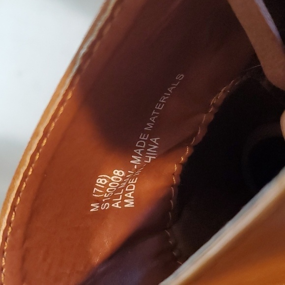 ETC!- Womens 2 toned Strappy Ankle boots Block Heel lace up back New! Sz.7 - Picture 7 of 10